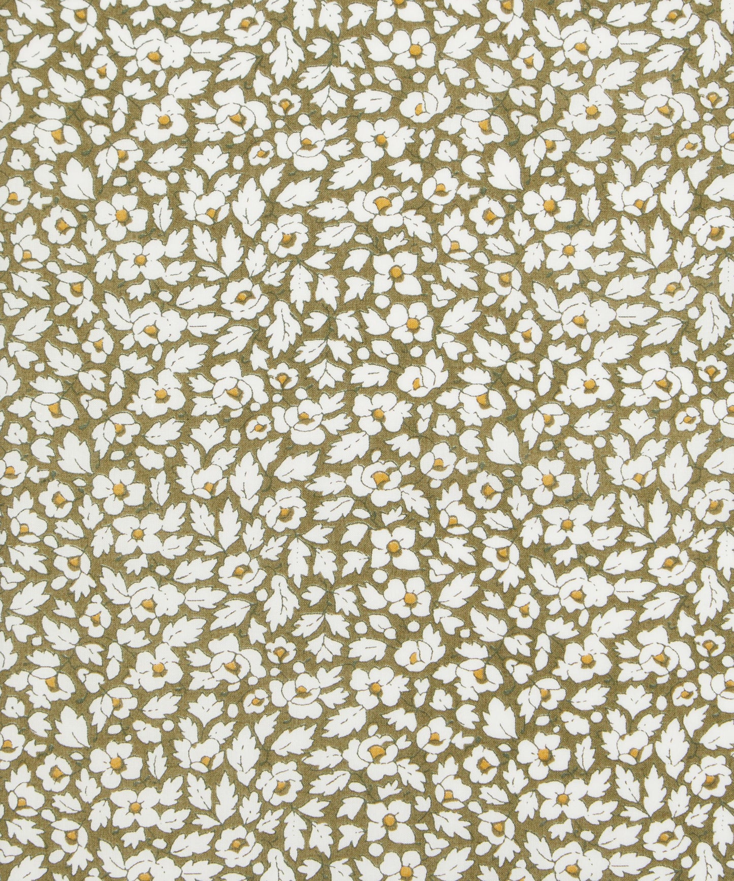 GREEN Feather Meadow 100% Tana Cotton Lawn by Liberty of London Fabrics
