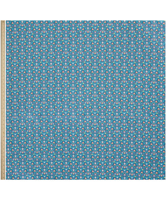 BLUE Ghost Orchid 100% Tana Cotton Lawn by Liberty of London Fabrics