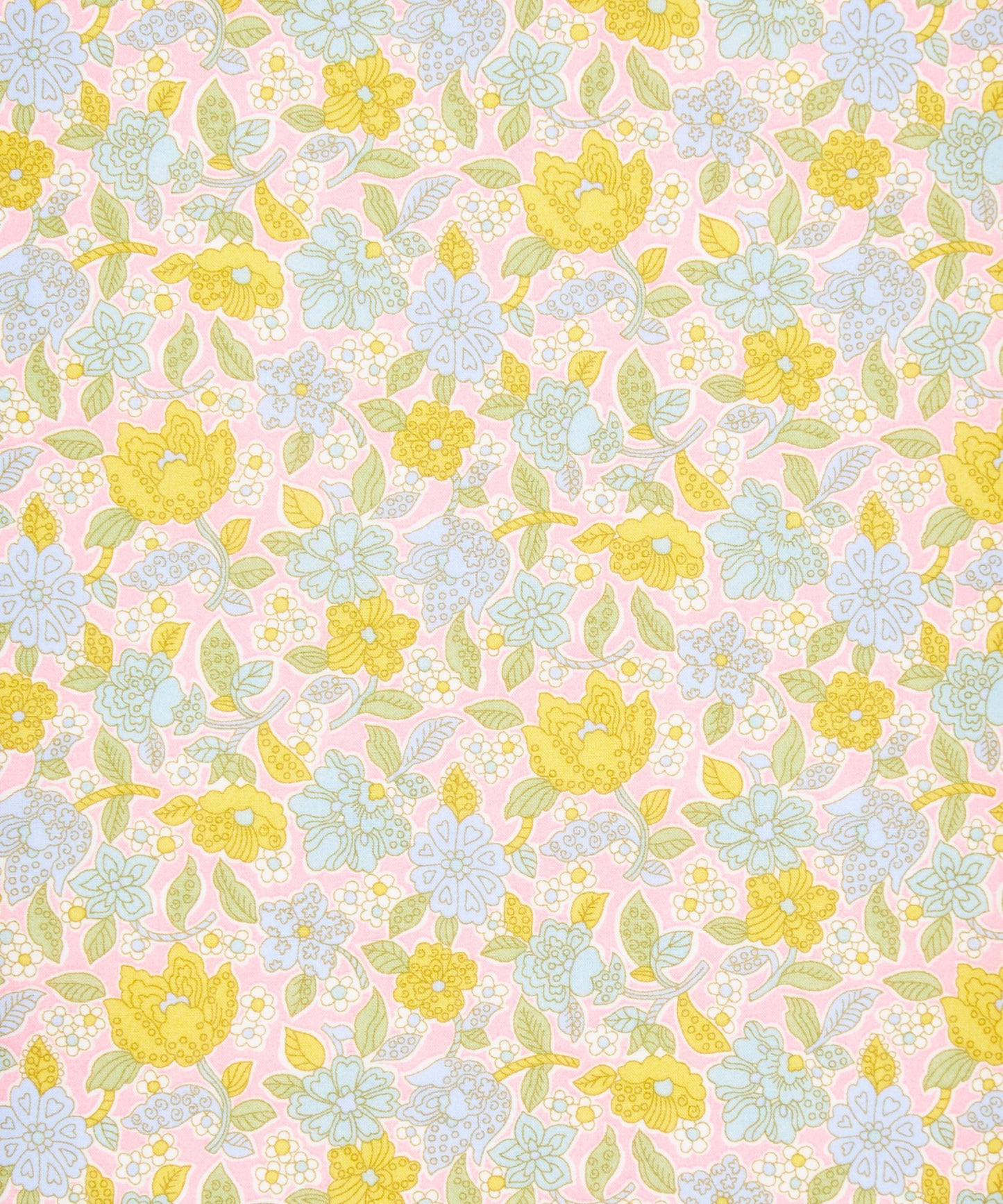 YELLOW Floral Ovation 100% Tana Cotton Lawn by Liberty of London Fabrics