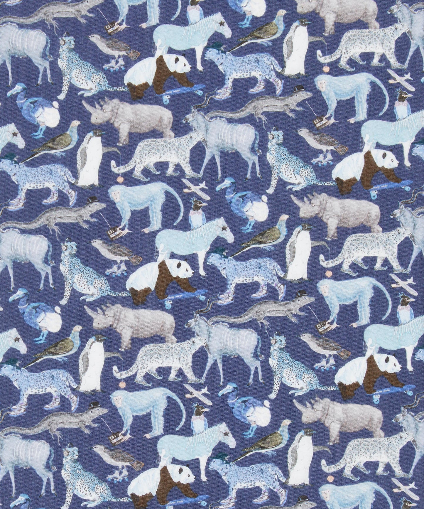 NAVY Quey 2 100% Tana Cotton Lawn by Liberty of London Fabrics