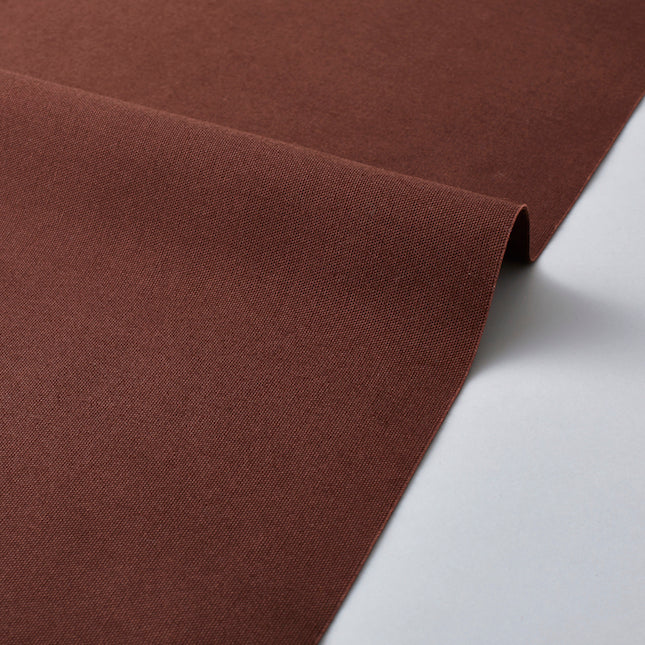 CHOCOLATE Solid Organic Cotton Oxford from Kokka