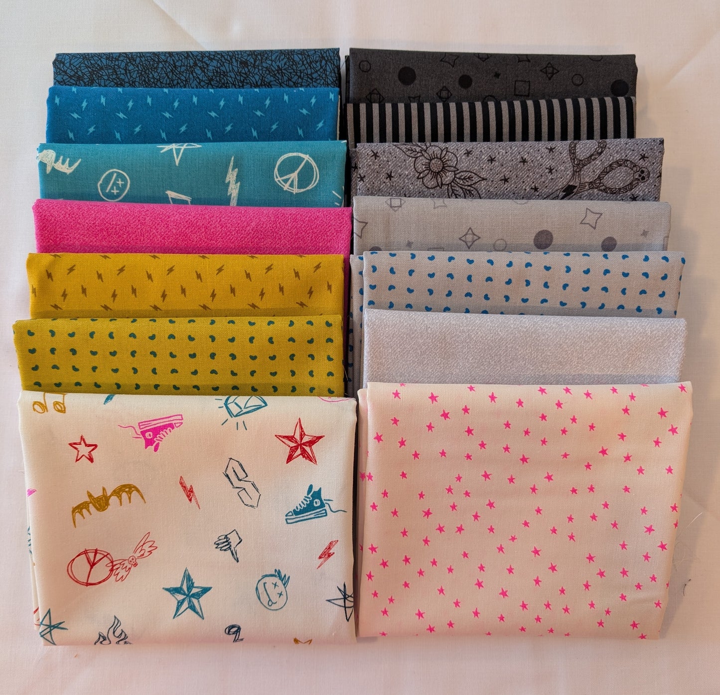 Punky Doodle 14 Fat Quarter Bundle by Beehive Craft Studio