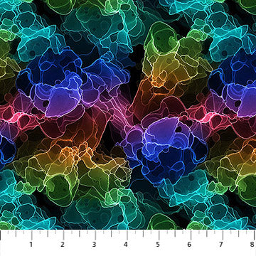 STORM Electric, Radiant Rhapsody by Patrick Lose for Northcott Fabrics