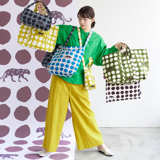 CHARTREUSE Panther Echino Sailcloth Canvas from KOKKA