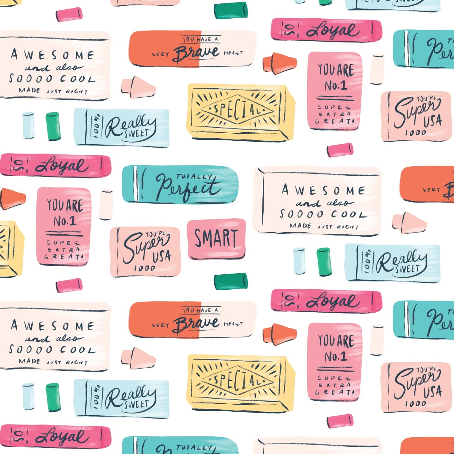 ERASE NEGATIVITY From Teacher's Pet by Krissy Mast, Cloud9 Organic Cotton