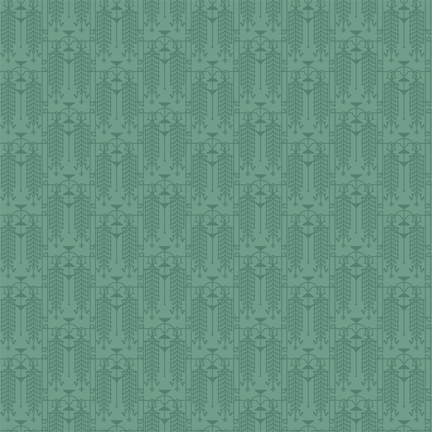 EGYPTIAN BLUE Design A from The House Beautiful Collection By Frank Lloyd Wright, Cloud9 Organic Cotton