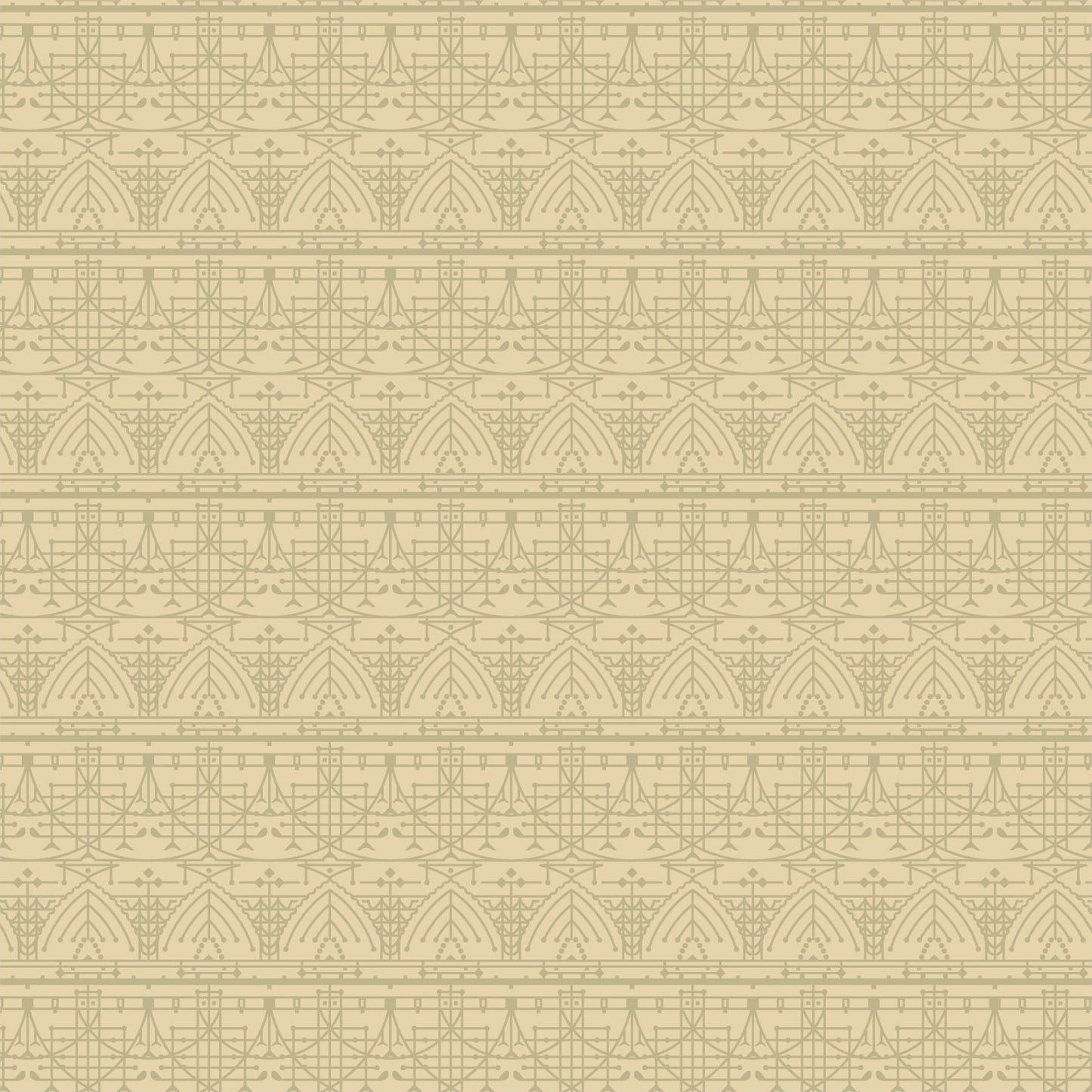 LEMON WHITE Design B from The House Beautiful Collection By Frank Lloyd Wright, Cloud9 Organic Cotton