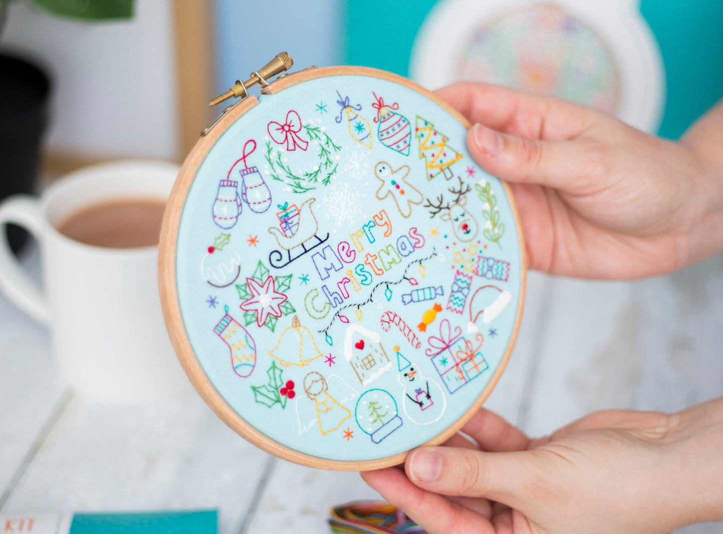 24 Days of Advent, Christmas Advent Calendar Embroidery Kit by Oh Sew Bootiful