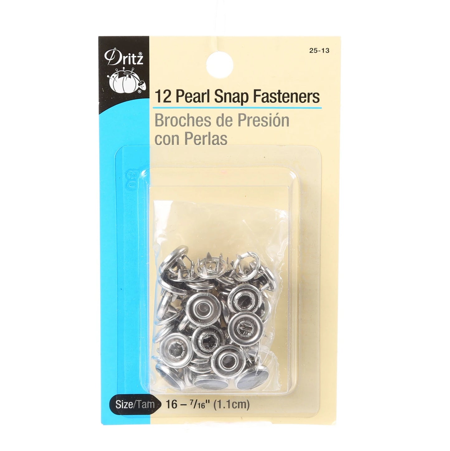 Black Pearl Snap Fasteners 12 count from Dritz