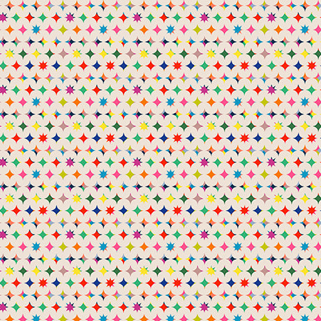 TAUPE Diamonds and Stars, Circus Spectacular by QT Fabrics