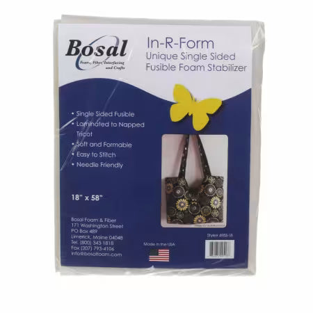 Bosal In-R-Form Single Sided Fusible Foam Stabilizer 58"x 18"