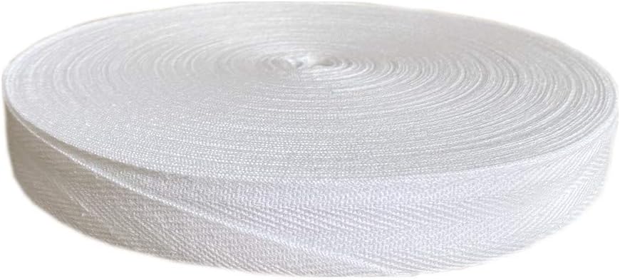 WHITE 1/2" Twill Tape