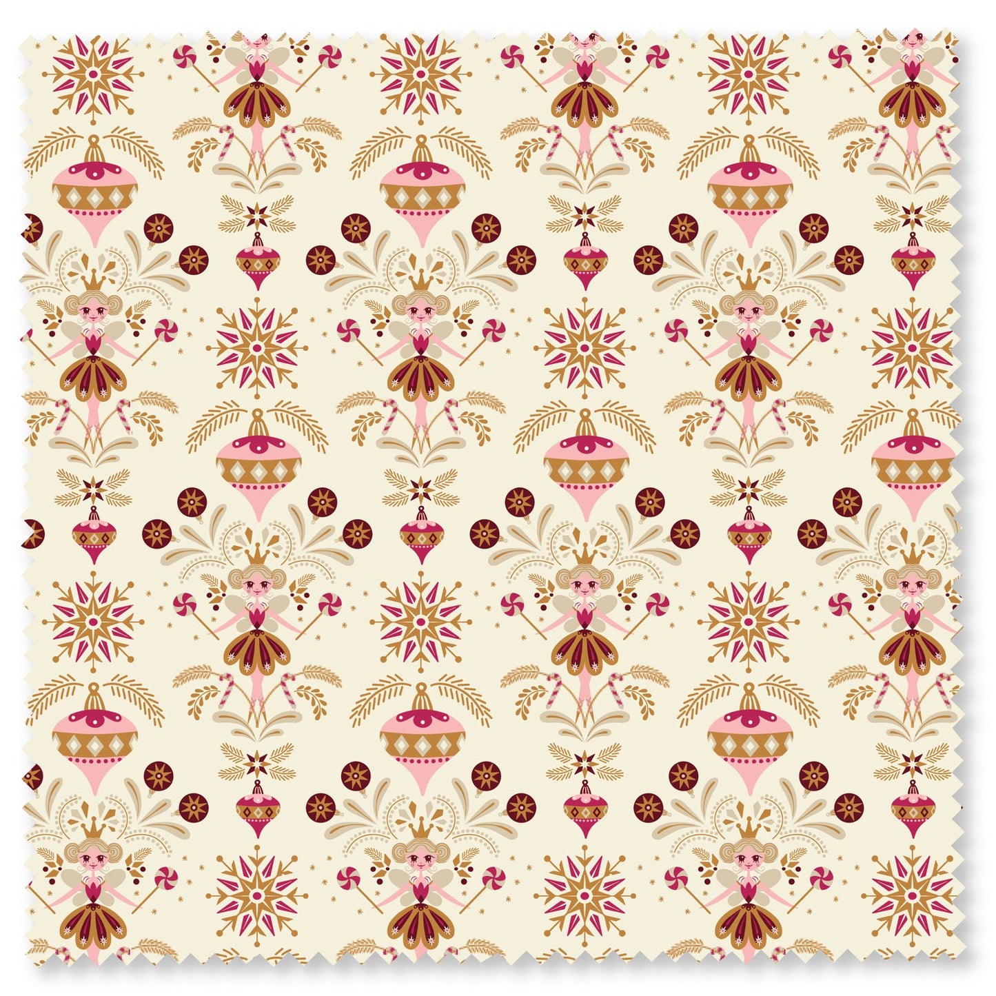 LITTLE DOLL- Winter Whispers by Dots and Glory for Felicity Fabrics