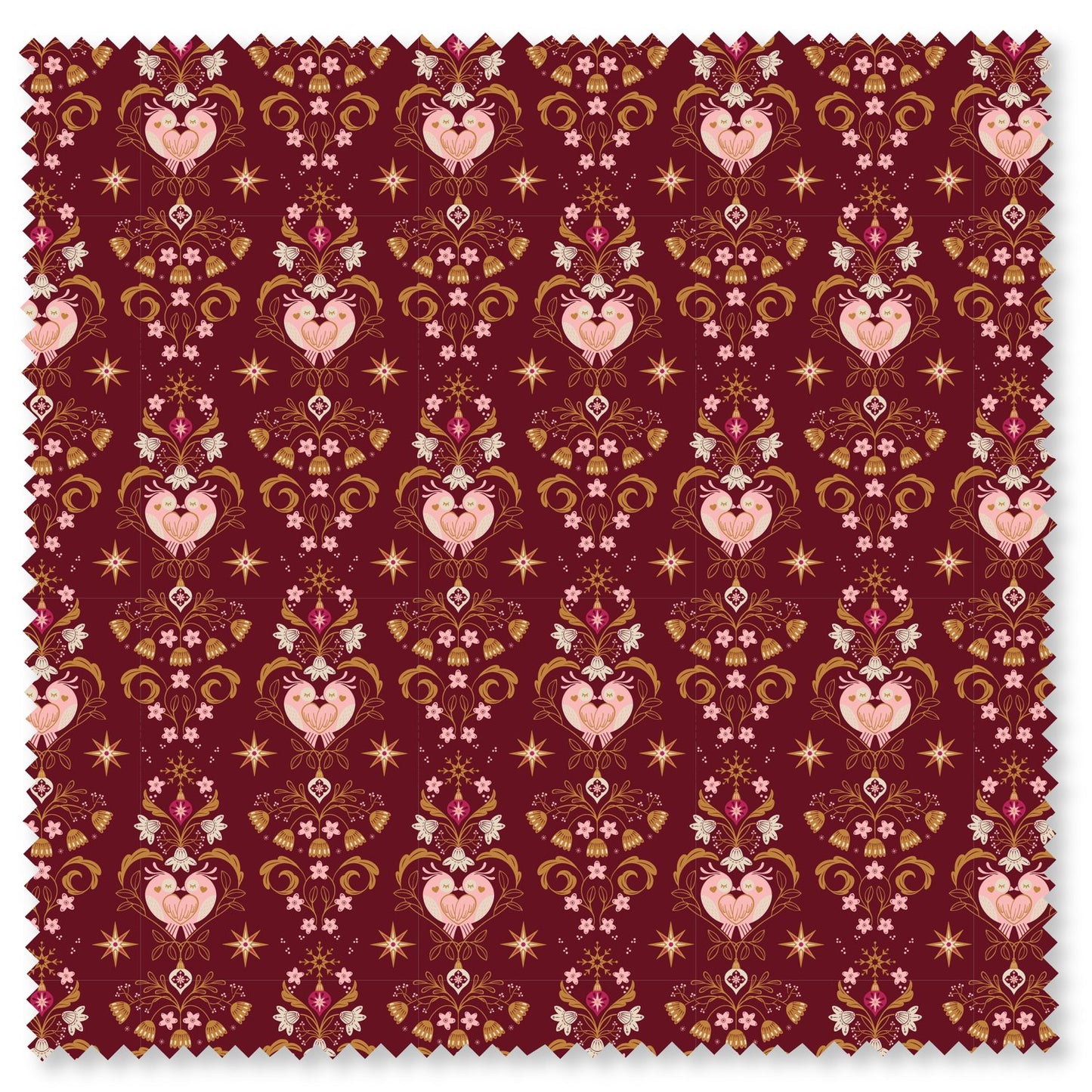 A COUPLE OF BIRDS- Winter Whispers by Dots and Glory for Felicity Fabrics