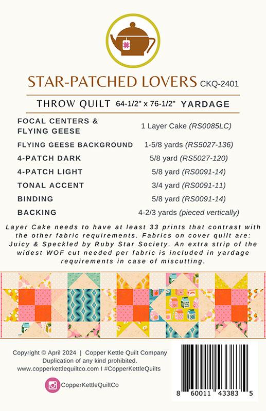 Star-Patched Lovers Quilt by Copper Kettle Quilt Company