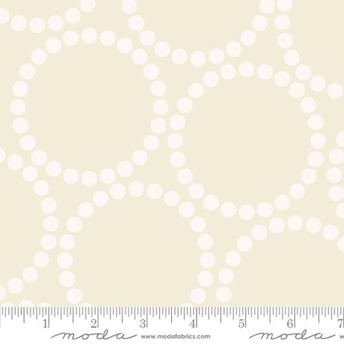 EGGSHELL WHITE Pearl Bracelet 108" Wideback, Tiny Christmas by Lizzy House, Moda Fabrics