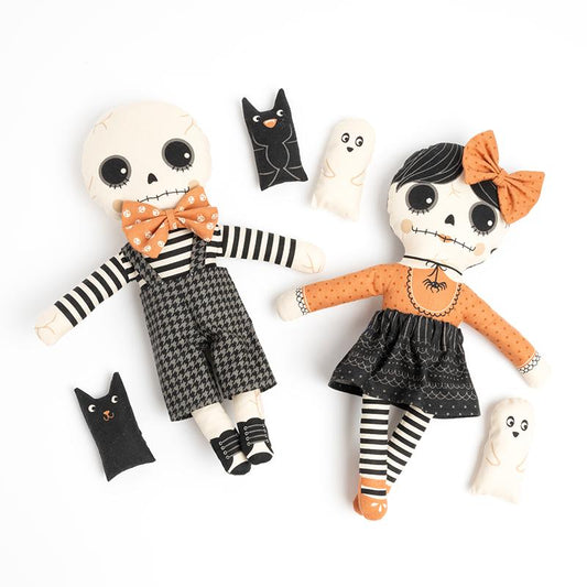 Cut and Sew Skelly Doll Panel 36" x 44" from Home Sweet Haunt by Stacy Iest Hsu