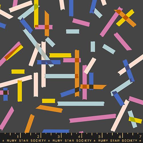 SOFT BLACK Washi Novelty Tape, Salutations by Rashida Coleman Hale for Ruby Star Society