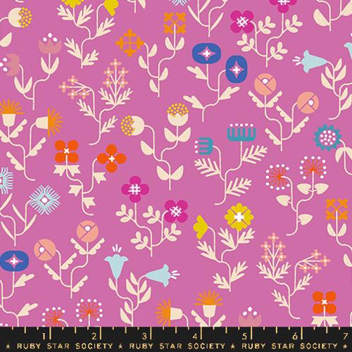 HELIOTROPE Forget me Not Florals, Salutations by Rashida Coleman Hale for Ruby Star Society