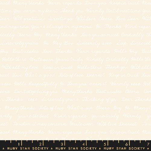 NATURAL Hello Goodbye Novelty Font, Salutations by Rashida Coleman Hale for Ruby Star Society