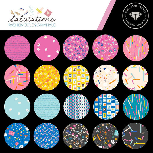 27 Fat Quarter Bundle of Salutations by Rashida Coleman Hale for Ruby Star Society