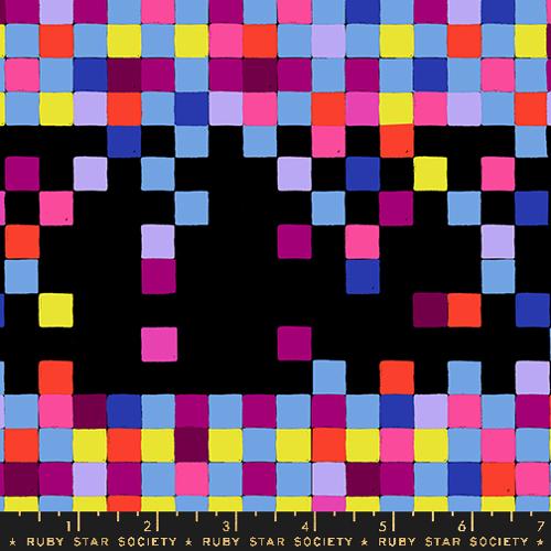 BLACK Pixels from Glow Garden by Sarah Watts for Ruby Star Society