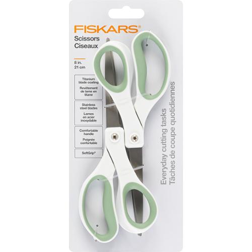 Fiskars 8 inch Perform Soft Grip Titanium Scissors