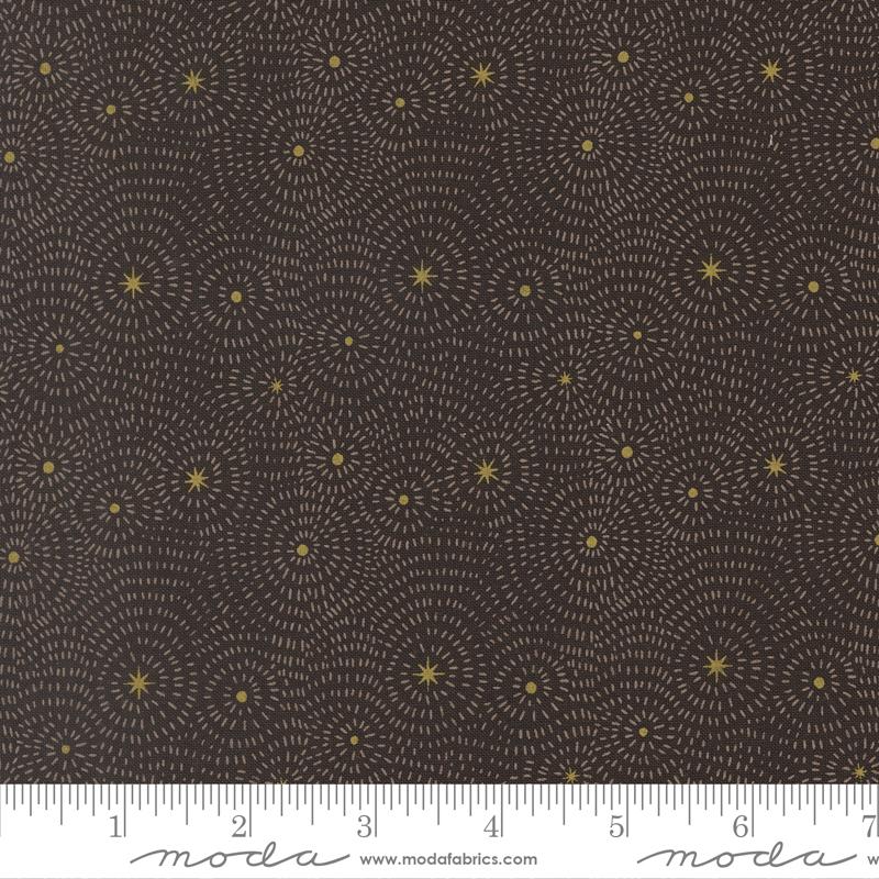 MIDNIGHT Starry Night, Night Owl by Gingiber, Moda Fabrics
