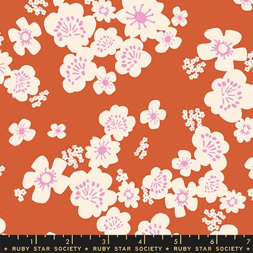 *Preorder* PERSIMMON Hana Florals, Paper Cuts 2 by Rashida Coleman Hale for Ruby Star Society