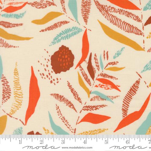 EGGSHELL Textured Frond, Boho Haven by Fancy That Design House for Moda Fabrics