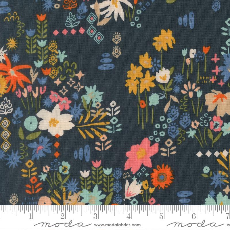 DEEP SEA Busy Boho, Boho Haven by Fancy That Design House for Moda Fabrics