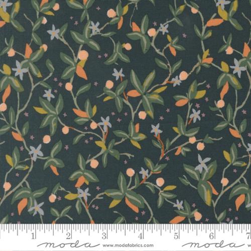 MIDNIGHT Citron Vines, Peachy by Jessica Rose for Moda Fabrics