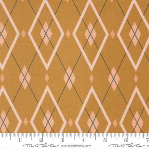 HONEY Are you My Argyle, Peachy by Jessica Rose for Moda Fabrics