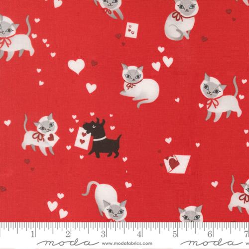 *Preorder* LOVE Kitty, Funny Valentine by Lizzy House for Moda Fabrics