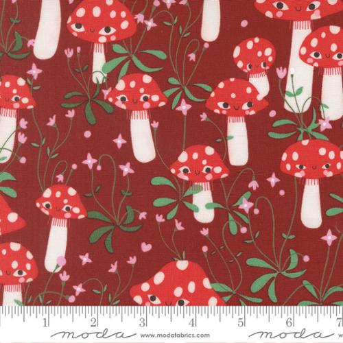 *Preorder* ROSE Mushrooms, Funny Valentine by Lizzy House for Moda Fabrics
