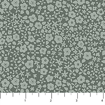 GREEN Ditsy Floral, Wild at Heart by Bernadett Urbanovics for FIGO Fabrics