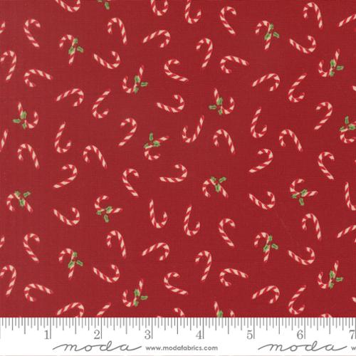 *Preorder* CARDINAL Candy Cane, Holiday Cheer by Stacy Iest Hsu for Moda Fabrics