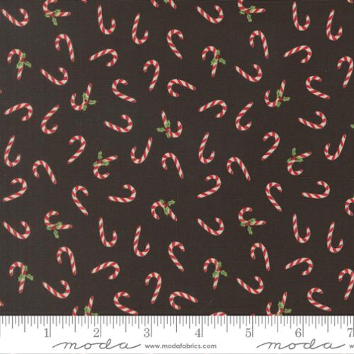 MIDNIGHT Candy Cane, Holiday Cheer by Stacy Iest Hsu for Moda Fabrics