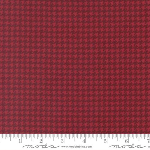 BRICK Hounds Tooth, Flannel Gatherings Basics by Primitive Gatherings, Moda Fabrics