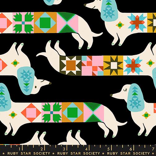 *Preorder* SOFT BLACK Quilty Dog, 1 800 Notion, a Ruby Star Society Collaborative Collection