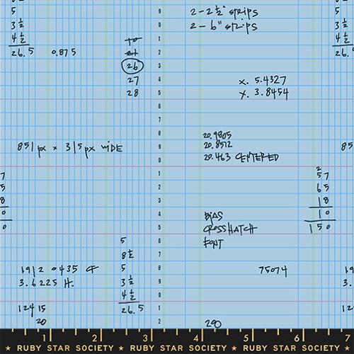 *Preorder* WATER BLUE Ledger, Memento by Carolyn Friedlander for Ruby Star Society