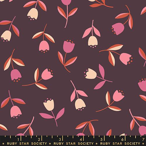 *Preorder* EGGPLANT Tiny Tulips, Corsage by Jen Hewett for Ruby Star Society
