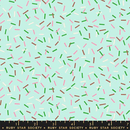 *Preorder* MINT Rainbow Sprinkles, Sugar Cone 2 by Kimberly Kight for Ruby Star Society