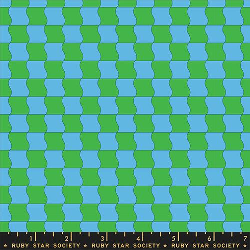 *Preorder* VERDANT Wavy Check, Sugar Cone 2 by Kimberly Kight for Ruby Star Society