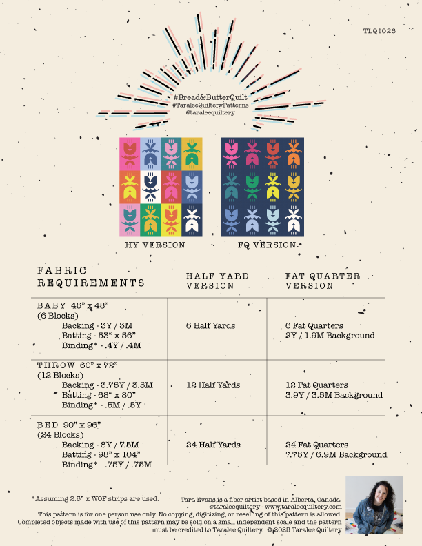 Bread & Butter Quilt Pattern by Taralee Quiltery