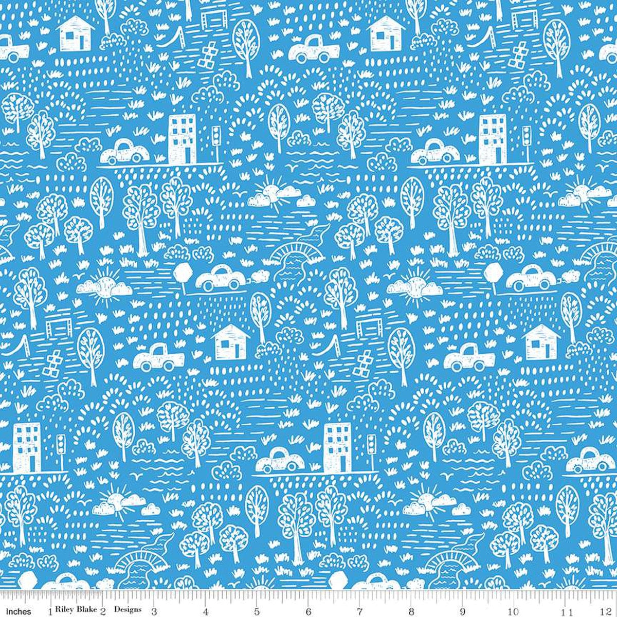 NEIGHBORHOOD BLUE Get your Cray-on with Crayola for Riley Blake