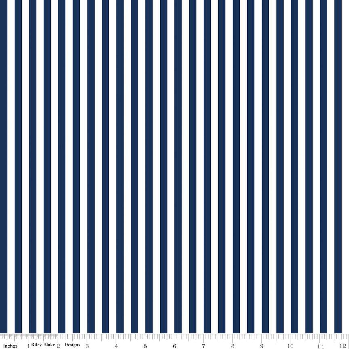 NAVY 1/4in Stripe by Riley Blake Fabrics