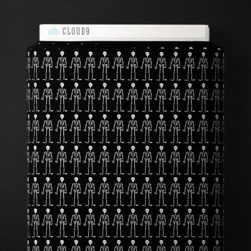 BLACK/WHITE The Lineup - Dem Bones by Sarah Watson for Cloud9 Organic Cotton