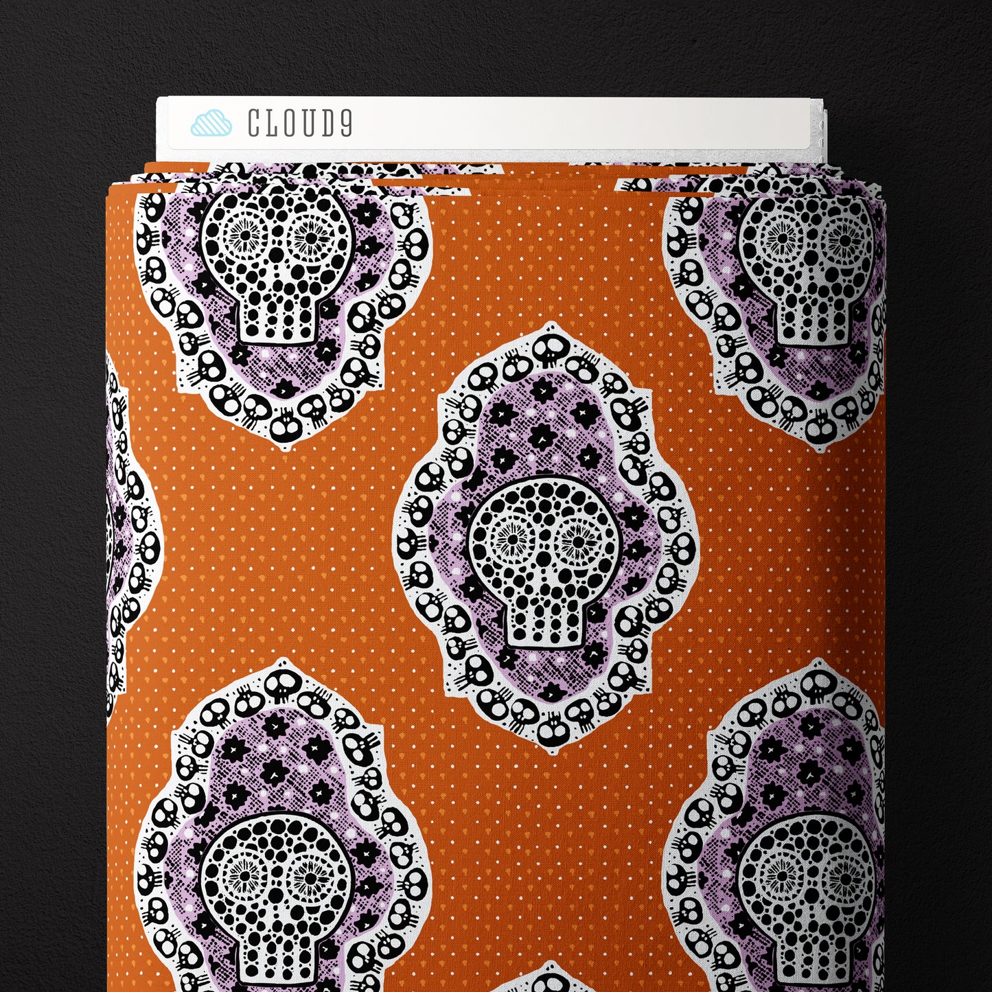 PUMPKIN Frame Bone - Dem Bones by Sarah Watson for Cloud9 Organic Cotton