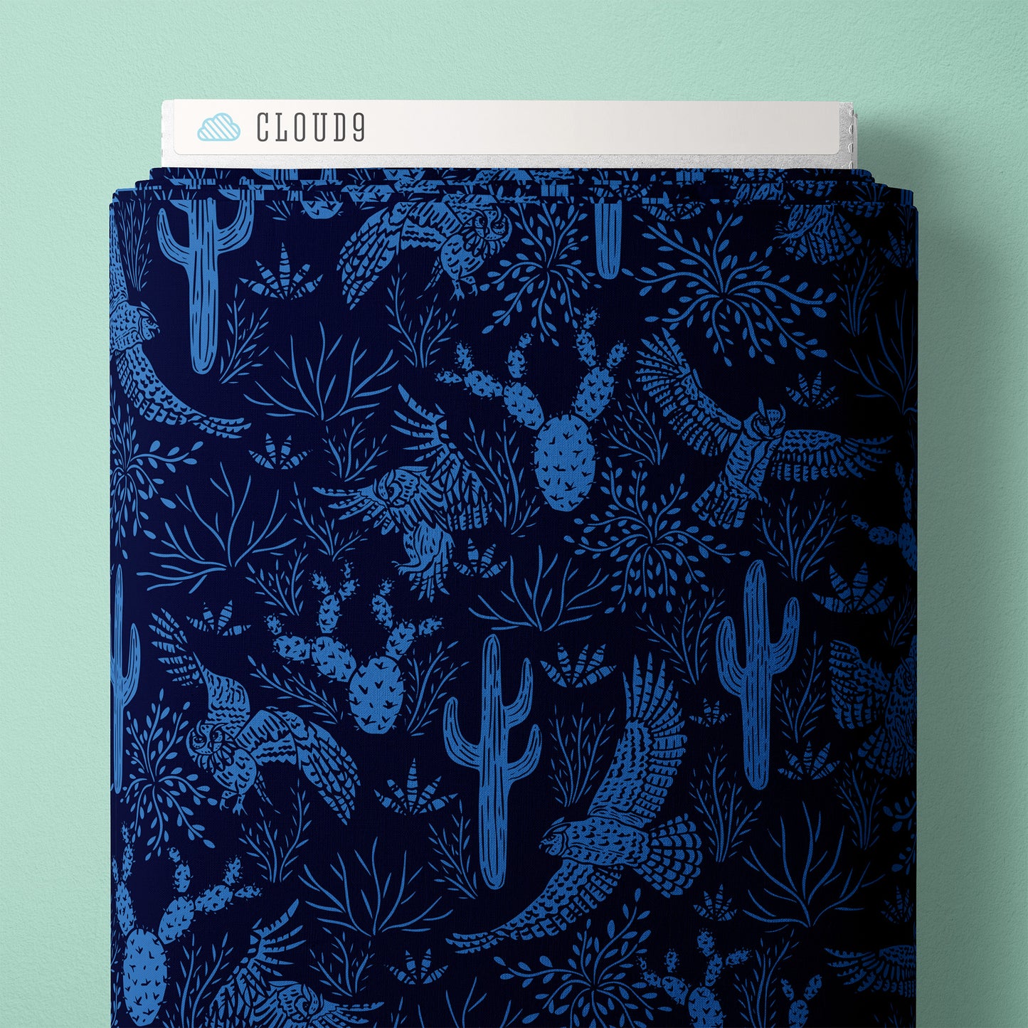 NAVY/BLUE Courtship Dance- Desert Dance by Jillian Nichole for Cloud9 Organic Cotton